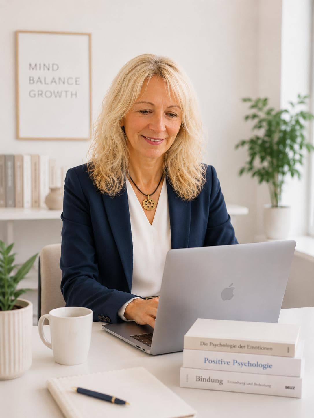 Danuta Krecere bei einer Online-Beratung